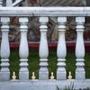 4 Stück Massivholz Europäischer Stil Kleine Bogenbrücke Baluster Dekoratives Heimmöbel Eingangstisch Mitteltisch Dekoration Holzhandwerk