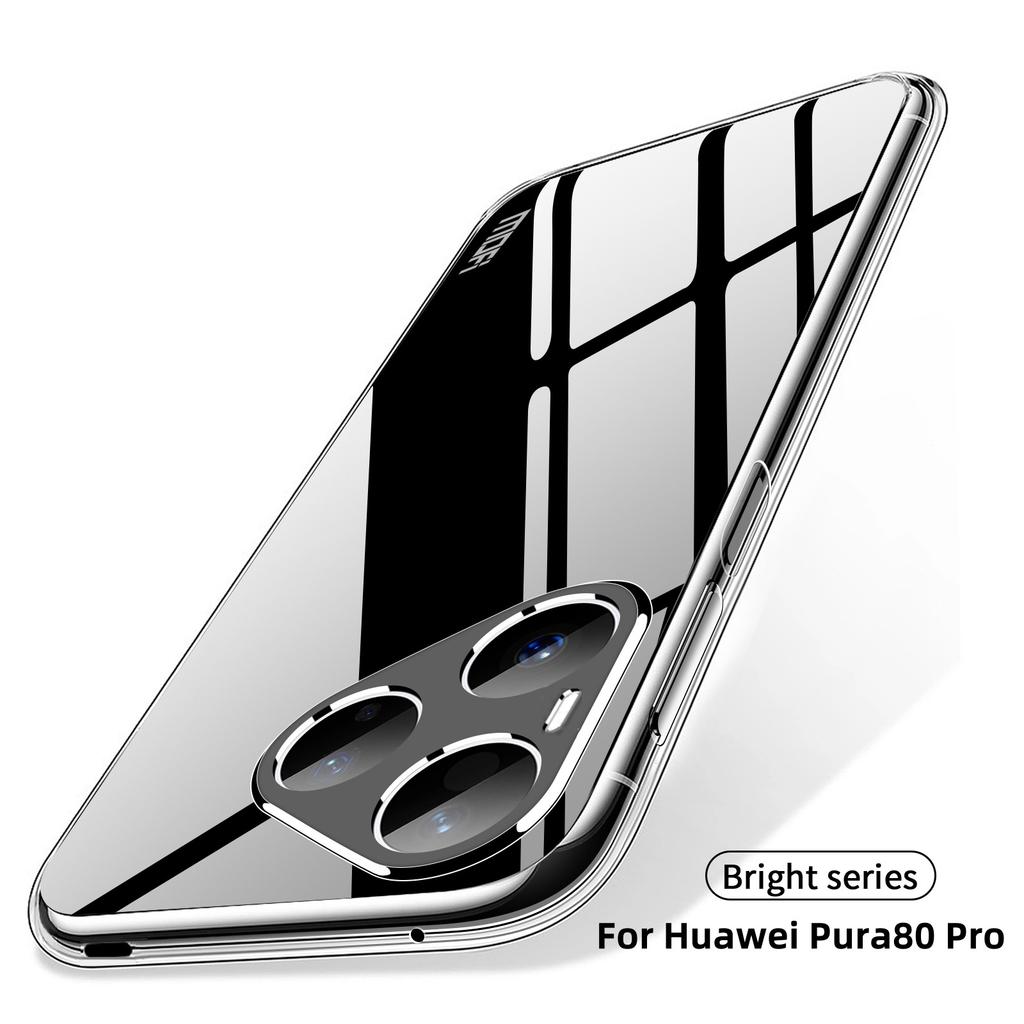 For Huawei Pura 80 Pro+/Huawei Pura 80 Pro Clear Phone Case MOFI Ultra-Thin TPU Phone Back Cover