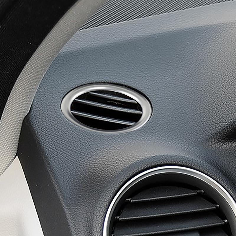 Carbon Color Car Accessories Dashboard Panel Side Air Condition Vent Outlet Frame Trim For Mercedes Benz C Class W204 2007-2014