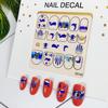 Adesivi di Bellezza Nuovi Ornamenti per Nail Art Natalizi Pupazzo di Neve Regalo di Natale Adesivi per Nail Art Adesivi 3D per Unghie