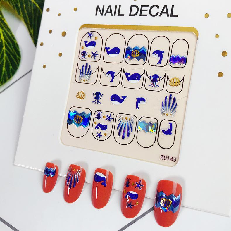 Adesivi di Bellezza Nuovi Ornamenti per Nail Art Natalizi Pupazzo di Neve Regalo di Natale Adesivi per Nail Art Adesivi 3D per Unghie