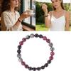 Elastic Beaded Hand Chain With Mixed Stone And Resin Suitable For Any Occasion