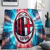 AC Milan Print Flannel Blanket, High Quality Comfortable for All Seasons, Home Decor, Warmth and Comfort, Perfect for Christmas Gifts