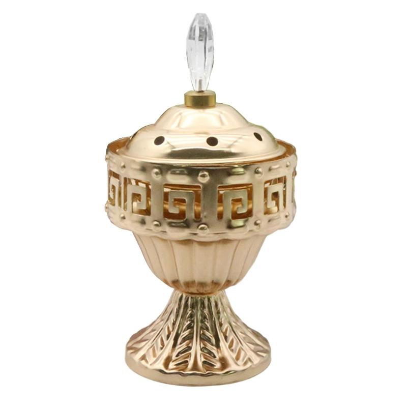 Gold Vintaged Frankincense Holder Stand For Aromatherapies Home Church Decoration