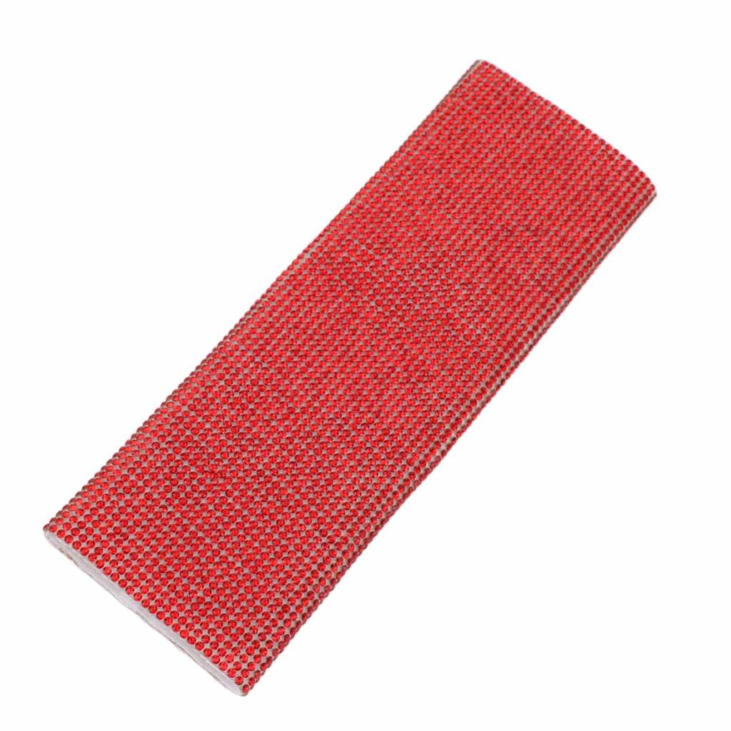 Microphone Sleeve Red Shining Rhinestone Plastic Universal Mic Handle Cover for Stage Show Bar