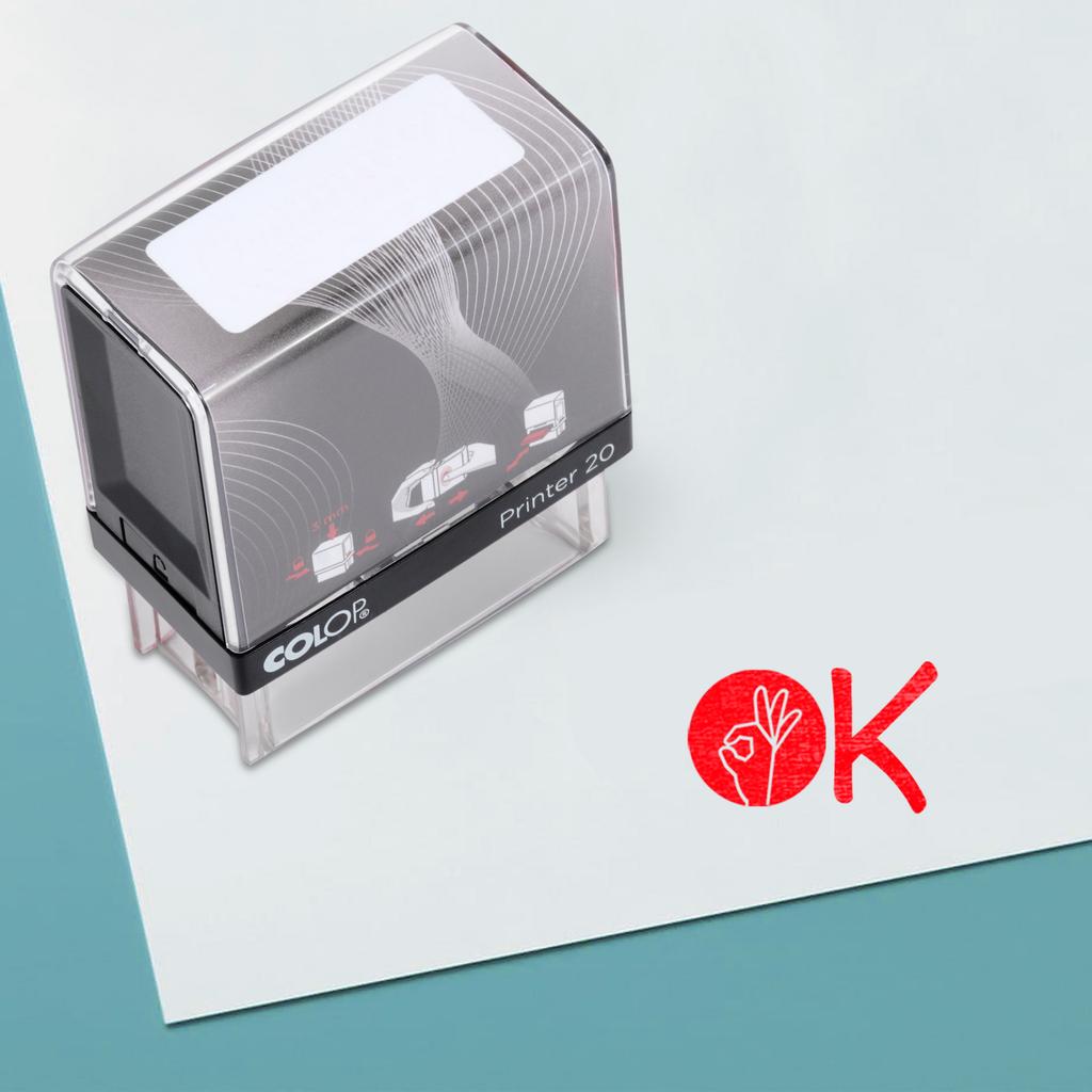 Printtoo Self Inking Rubber Stamp - Pre-Inked Office Stamp - Stationary Stamp - Stamp Stamp - Business Stamp