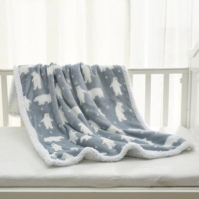 Neugeborenen Baby Decken Winter Doppelschicht Verdicken Fleece Warm Puckdecke Säuglingsbettwäsche Weiche Kinderwagenabdeckung Manta Bebe