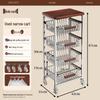 OIMG Vintage 5-Tier Mobile Storage Cart
