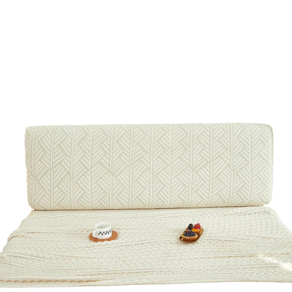 2024 Jacquard Full Headboard Cover, Thick & Solid Color