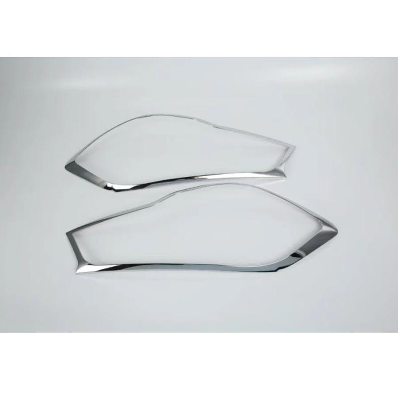 For Suzuki S-Cross SCross SX4 2017 2018    Car Cover Eyebrow Detector ABS Chrome Front Head Light Lamp Trim Frame