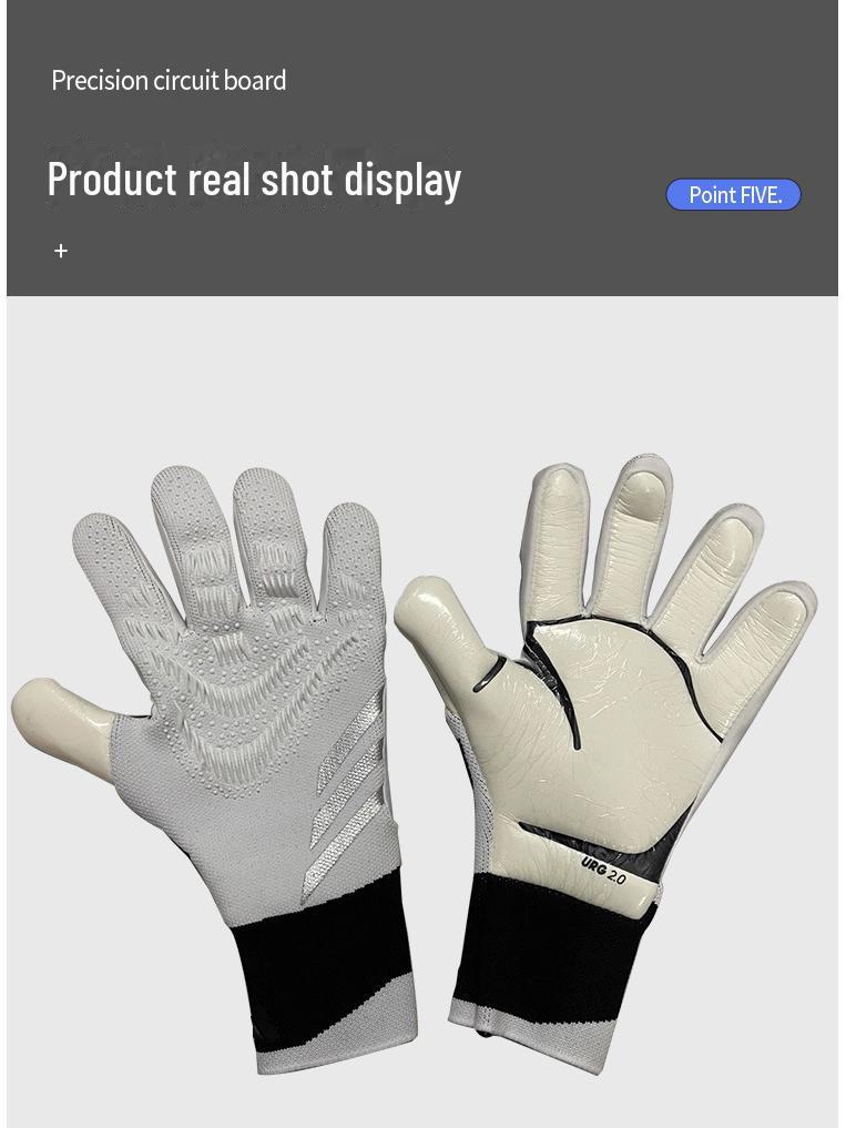 Latex Anti-Skid Goalkeeper Gloves for Training & Sports