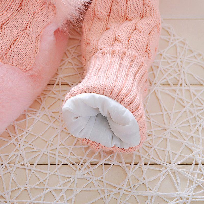 Plush Baby Jacket Thicken Warm Winter Jackets for Girls Sweater Coat Fashion Infant Hooded Outwear 1-4 Year Toddler Girl Clothes