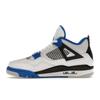 Air Jordan 4 Retro Motorsports Men Sneakers White Game-Royal Black 308497-117