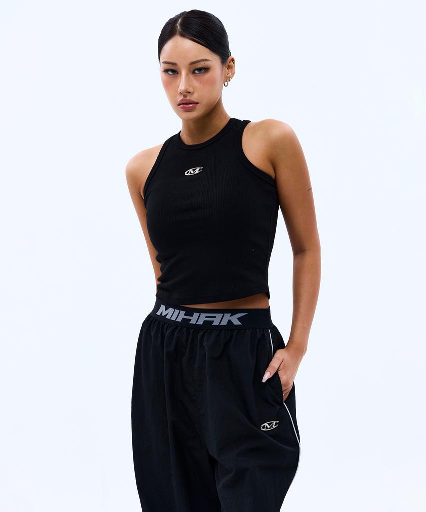 Mihag Signature Band Nylon Jogger Pants (Black)