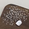 50Pcs 3D Mini Flat Back Oval/Rhombus Multiple Style Nail Art Rhinestones Clear Sparkling Diamond Nail Charms Nail Art Gemstones