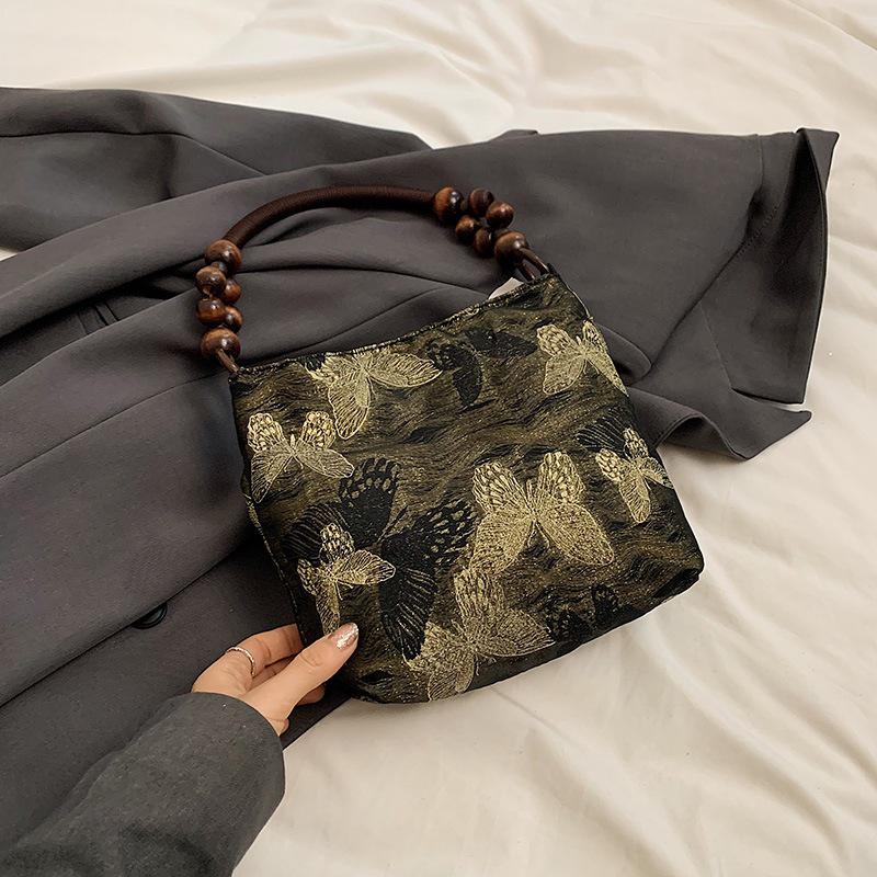 

Summer Butterfly Chic Women s Underarm Tote Handbag 2025 National Tide Edition 23cm x 8cm x 21cm золотой