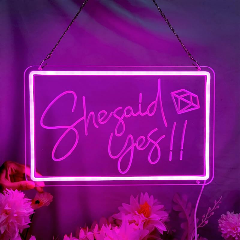 Your Like Really Pretty Neon lights for wall decoration,15.7*10.4 inch pink neon party decoration,USB Dimmable Switch LED Neon Sign for Salon