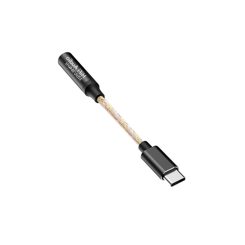 

USB-C на 3,5 мм усилитель для наушников CX31993 аудио интерфейсный кабель 32b/384kHz ЦАП HiFi аудио декодирующий адаптер конвертер типа C чёрный