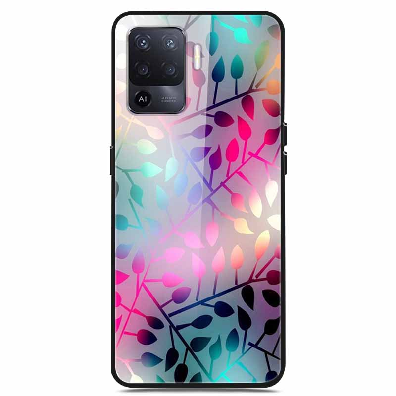 For OPPO Reno 5 Lite Case Luxury Tempered Glass Bumper for OppoA94 4G Phone Cover For OPPO A94 4G/ Reno5 Lite Glass Coque A94 4G