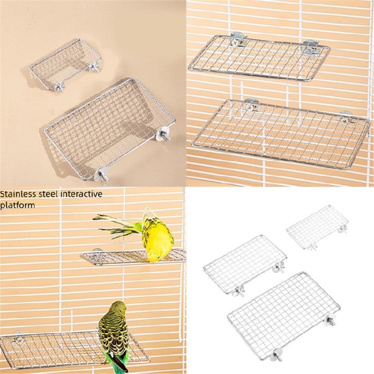 Stainless Steel Bird Stands For Cockatiels Macaws Easy Assembly Cleaning Maintenance