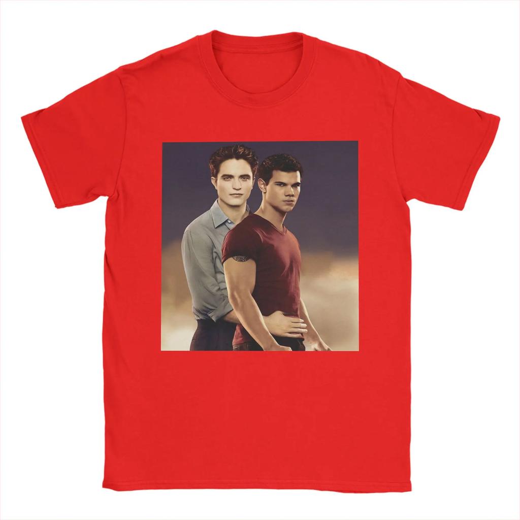 Novelty Twilight Jacob Edward TShirt Unisex Women Round Neck Cotton T Shirt Short Sleeve Tee Shirt Summer Clothing