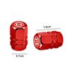 AABIY1 4-Piece Car Wheel Tire Valve Cover Aluminum Alloy Dust Cover Car Accessories for Kia Sportage Rio Ceed Picanto K5 K9 Sorento