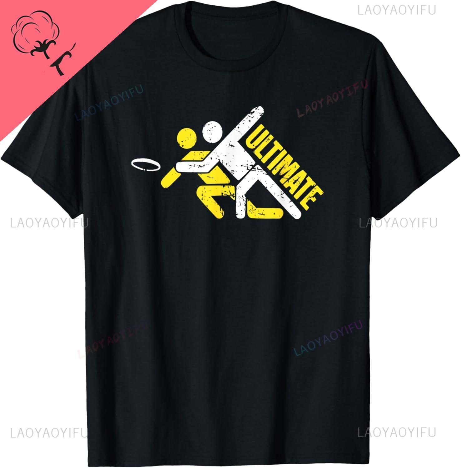 Ultimate TShirt Extreme Disc Golf Shirt Sports TShirt Custom Printed Graphic T Shirts Cotton Camisas Streetwear S