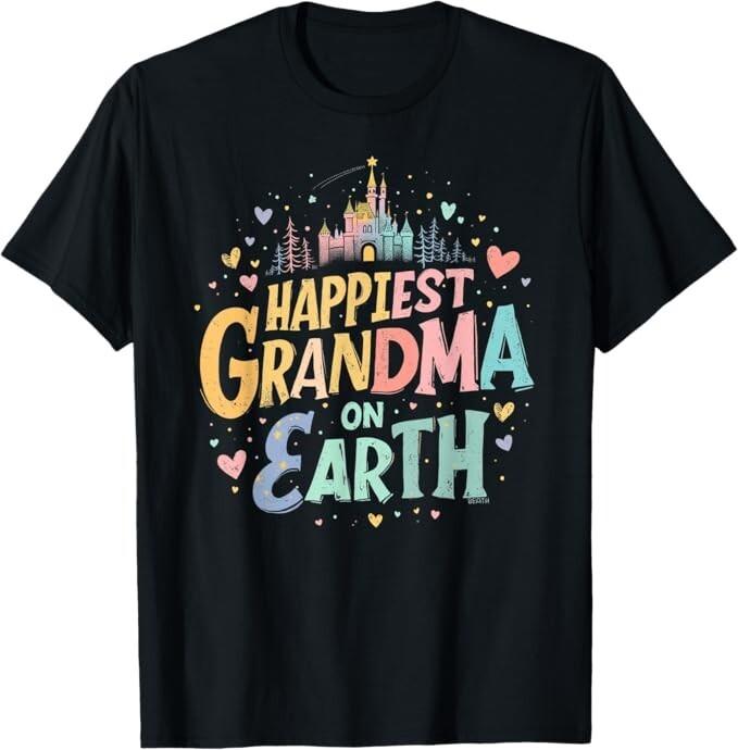 Happiest Grandma Best Grandmother On Earth, Matching Family T-Shirt