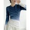 Spring Europe America Sexy Zebra Stripe Print Women's Tees Tops Fashion Street Women Long Sleeve Clothing Outdoor Casual T-shirt Pullover