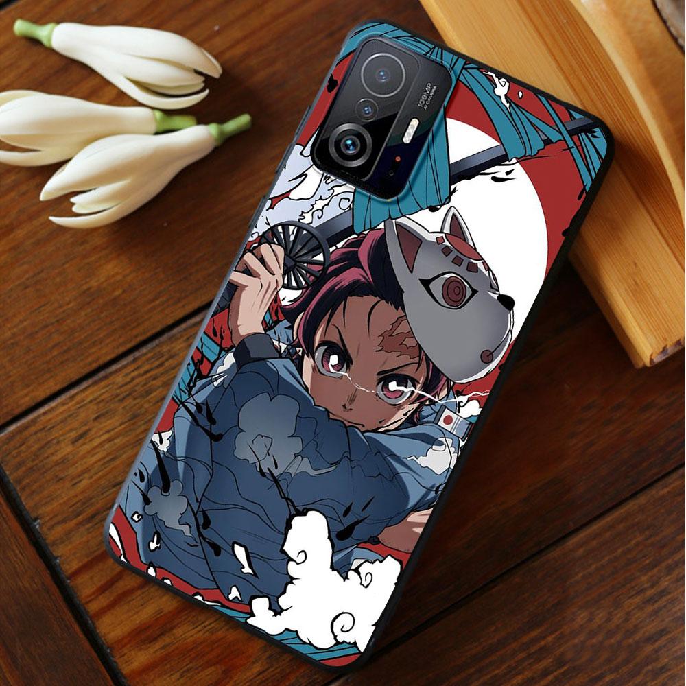 Demon Slayer Kimetsu Anime Shockproof Celular Funda For Xiaomi POCO X3 NFC F3 MI 11 Lite M4 Pro 5G X4 10T M3 11T 9T F4 GT