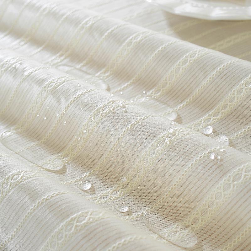 Hot-Selling Waterproof And Oil-Proof Tablecloth Simple Striped Rectangular Dining Table Cloth Dormitory Event Party Cover