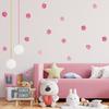 Rose Pink Watercolor Polka Dots DIY Wall Sticker for Bedroom Wardrobe Fridge Hallway Home Decor
