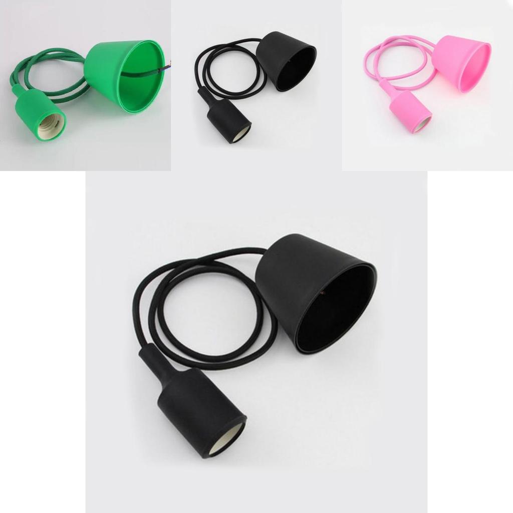 Silicone Pendant Light Socket With Control For Vintage Chandelier Decor
