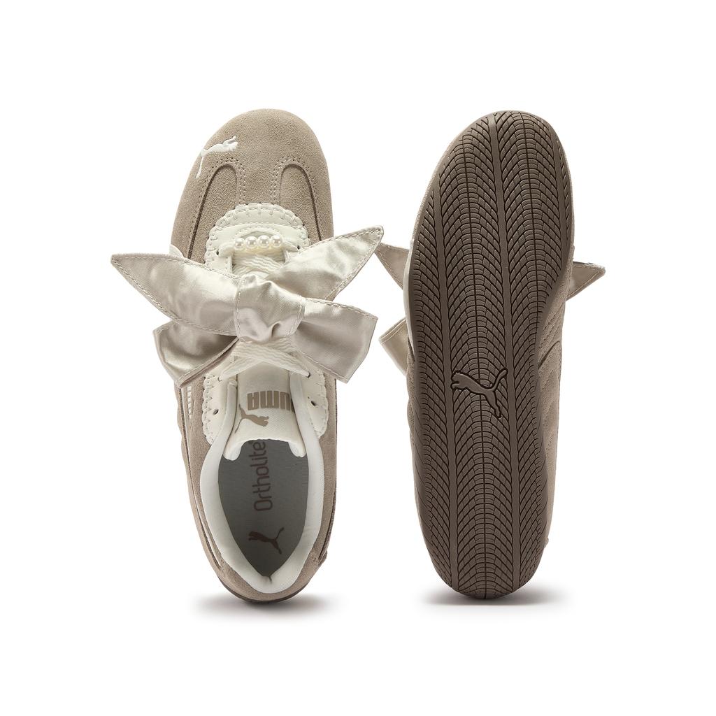 Puma Speedcat Bloom Comfortable Versatile Lifestyle Shoes Women sneaker Light-Brown 410083-01