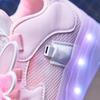 Kuromi Girl's Luminous Roller Shoes & Eight-Wheel Skates 