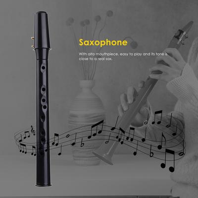 Mini Saxophon Tragbares Kleines Saxophon Alto Mundstück Mini Bb Sax Taschensaxophon mit 5 Blättchen Holzblasinstrumente