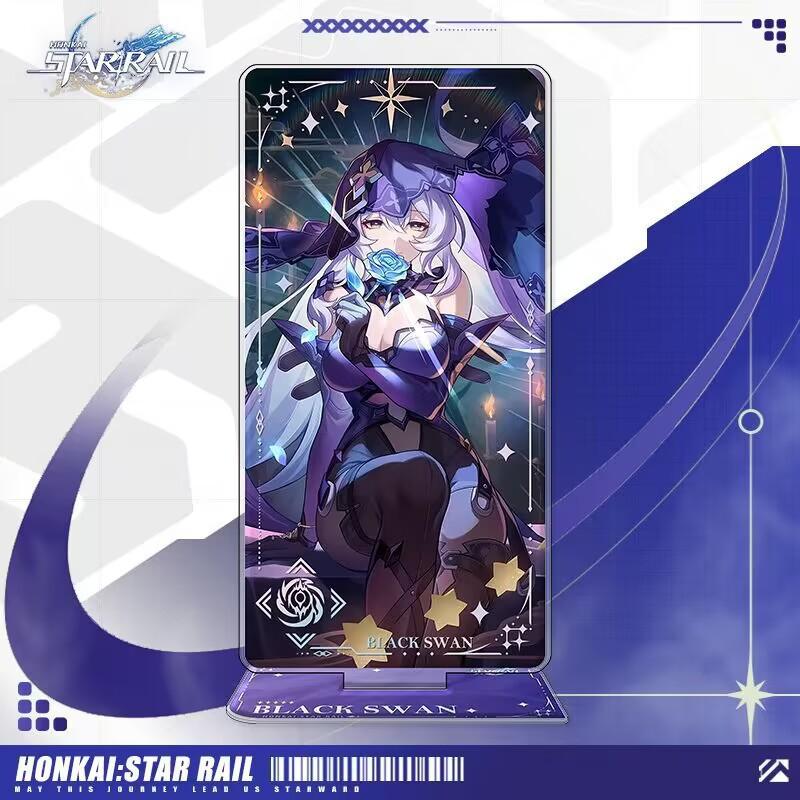 

BH окружающий игру световой конус тема черный лебедь пылающее лезвие 16 см HD аниме большой стенд акриловый орнамент 1