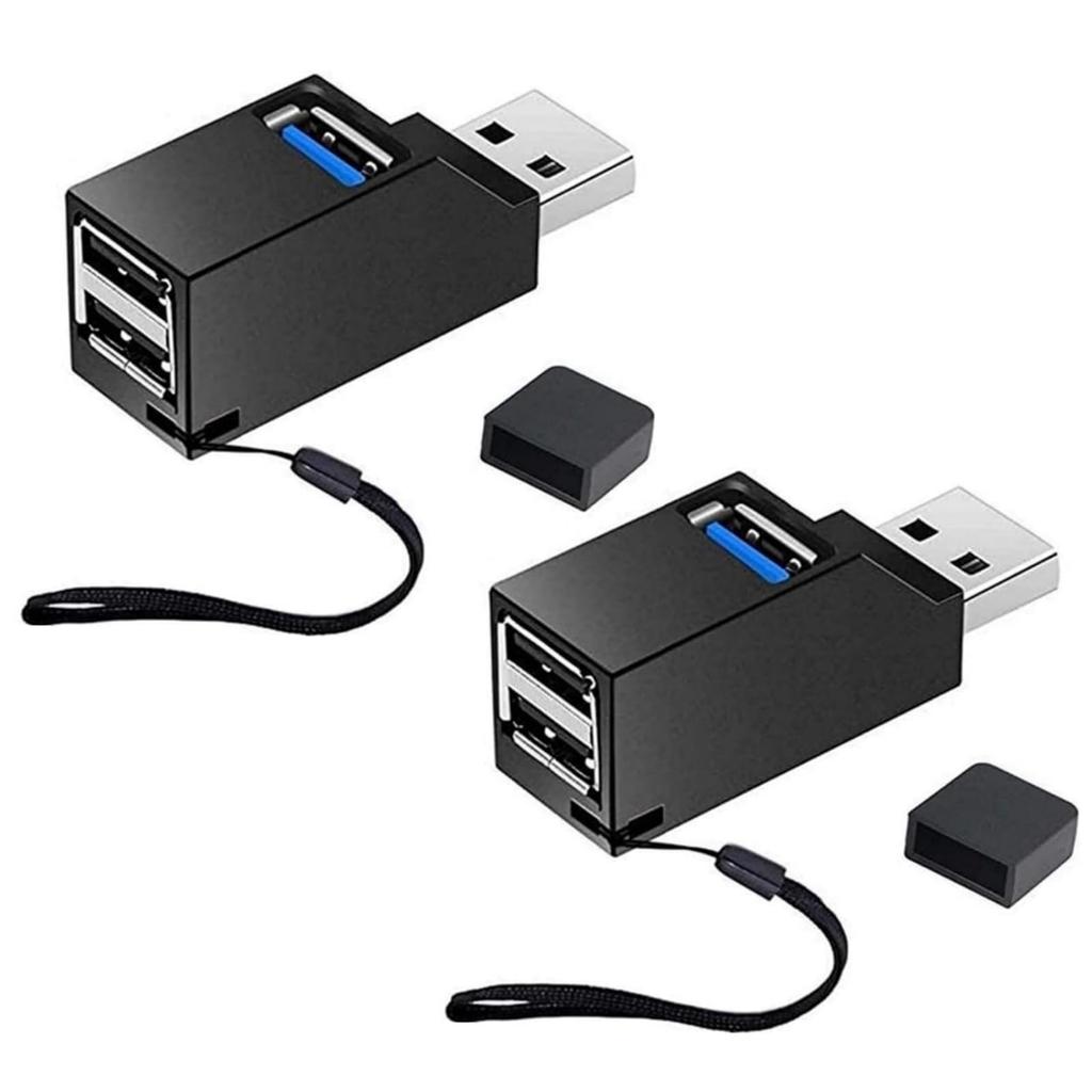 Shanado USB USB 2 USB Combo Expansion Set of Direct USB Data Lightweight and Portable for Car Black Hub, 3-Port 3.0 + 2.0 Hub, Hub, 2, Ultra-Small,