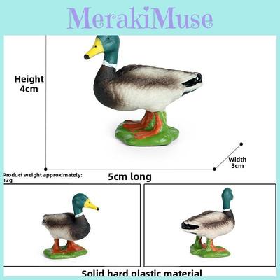 Realistic Duck Model Plastic Waterfowl Figurines Toy For Kids Play And Learning