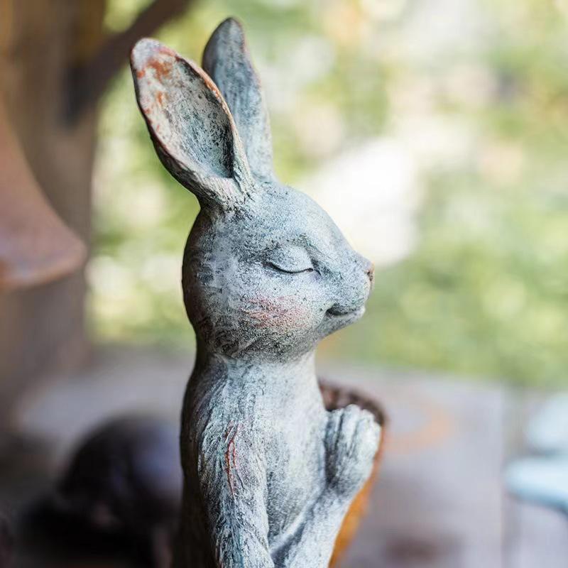 Yoga Rabbit Outdoor Garden Courtyard Decoration Desktop Ornament