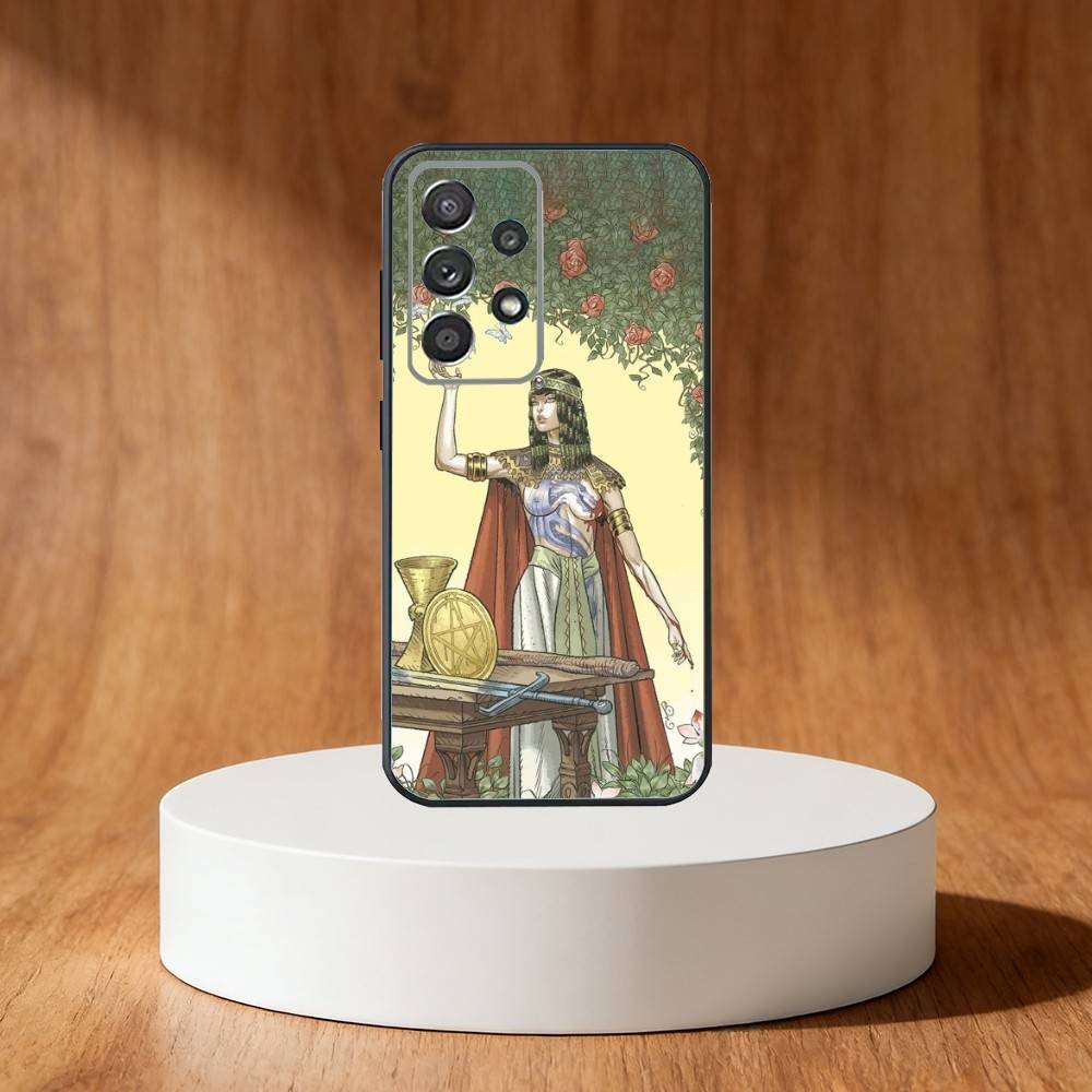 

Egypt Mysterious Tarot Phone Case For Samsung S25,S24,S21,S22,S23,S30,Ultra,S20,Plus,Fe,Note,10,9,5G Black Cover Samsung S24fe