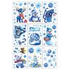 New Christmas 3D Three-dimensional Ice and Snow Windows New Cute Little Bear Snow Bear Wallpaper Christmas Glass Window Stickers