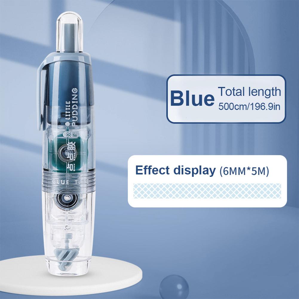 

Прозрачный двухсторонний скотч с дозатором, сменные стержни, справочник, точечный клей, канцелярские принадлежности для школы и офиса Blue