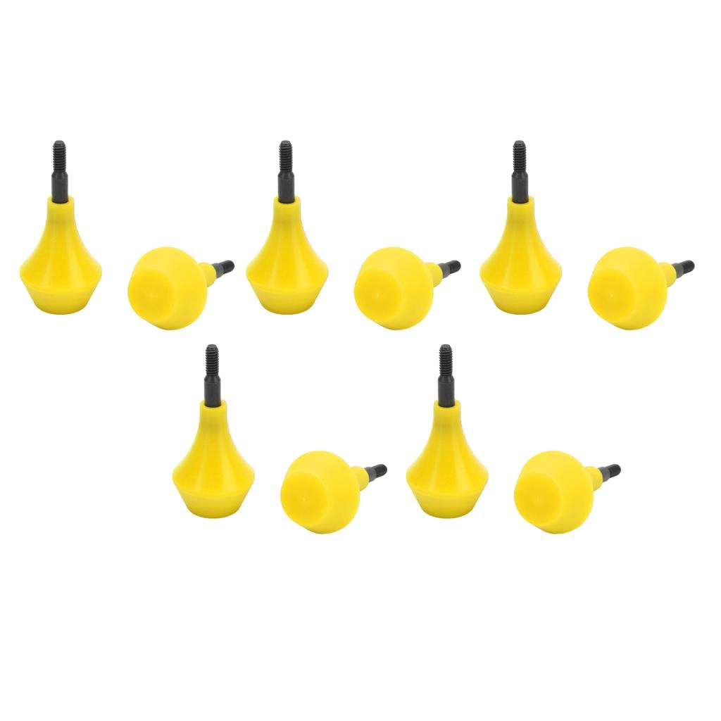 10PCS Archery Arrow Head Safety Arrow Tips Screw in Nylon Archery Accessory for Hunting Game Practice Kids Adults Yellow