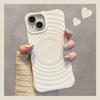 Apple 17 Pro Max Liquid Silicone Magnetic Wave Pattern iPhone 16 Protective Case