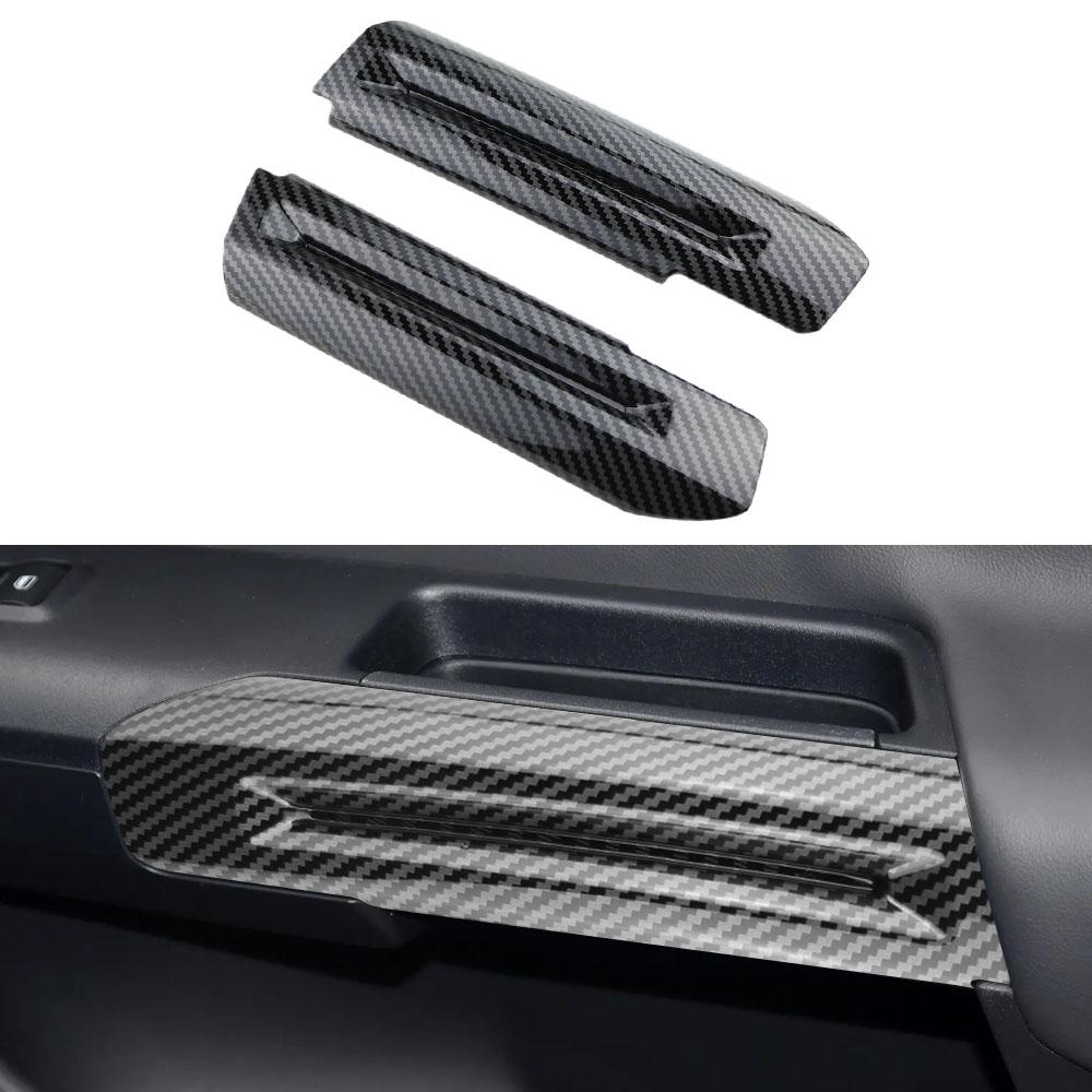 

Imitation Carbon Fiber Interior Door Armrest Trims Decoration Cover Stickers for Ford Mustang 2015--2022 Car Accessories