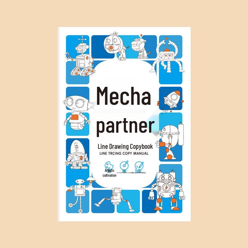 

Детская книга для рисования и раскрашивания мультяшных животных: Простые штрихи и контроль пера для манга-арта