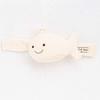 Y-1331 Pompkins BABY 100% Cotton Whale Series Wrist Rattle, Made In Japan (Natural)
