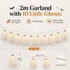 Ghost Garland Led Lighted Lace For Halloween Party Decor And Gift Giving