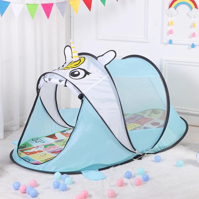 New Model Kids' Quick-Open Sunshade Tent: Portable & Folding for Indoor/Outdoor Use